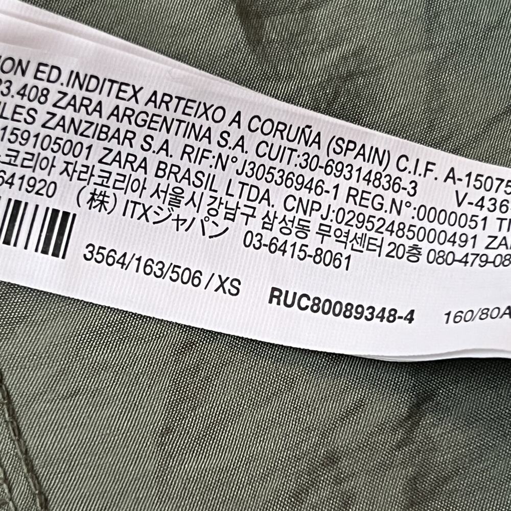 Zara Green Open Elastic Ruffle Back Spaghetti Strap Midi Dress - Picture 10 of 13